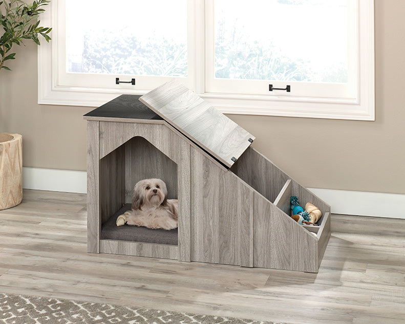 Sauder Pet Home Casa Para Perros Rufus Con Rampa