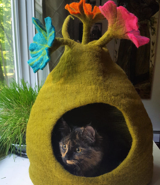 Dharma Dog Karma Cat Cueva Bouquet Verde/Multi