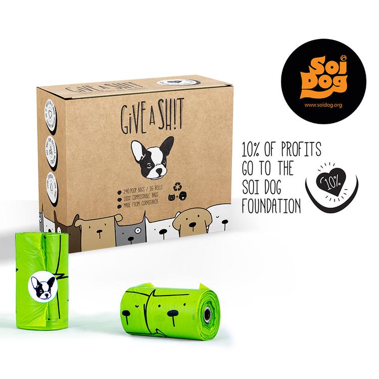 Give A Sh!T Bolsas Compostables - Caja De 240 Unidades