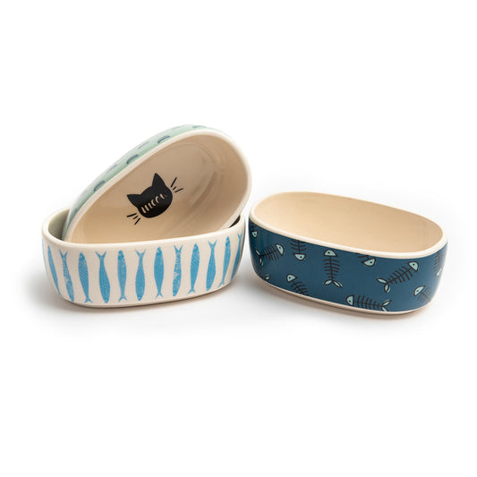 Parklife Designs Plato Para Gatos Faro Oval