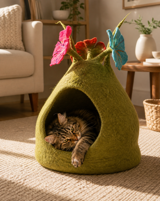 Dharma Dog Karma Cat Cueva Bouquet Verde/Multi