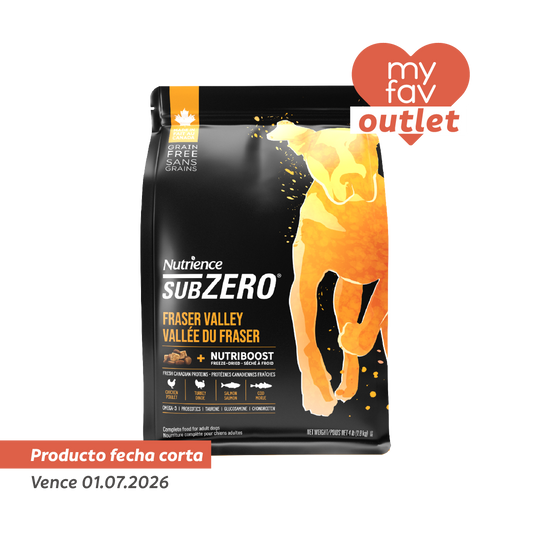 NUTRIENCE SUBZERO DOG FRASER VALLEY 1.8KG FECHA CORTA 01.07.2026