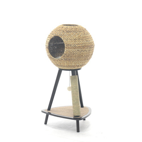 Sauder Pet Home Torre De Esfera Natural Para Gatos